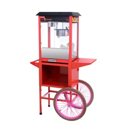 China China Guangzhou factory sale industrial pop corn snack machine manufacturer automatic commercial soft popcorn hot table popcorn machine with trolley for sale