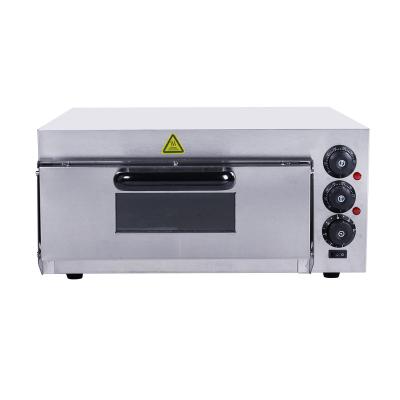 China Commercial Use 1-Deck 1-Tray Commercial Catering Electric Pizza Oven With Stone for sale