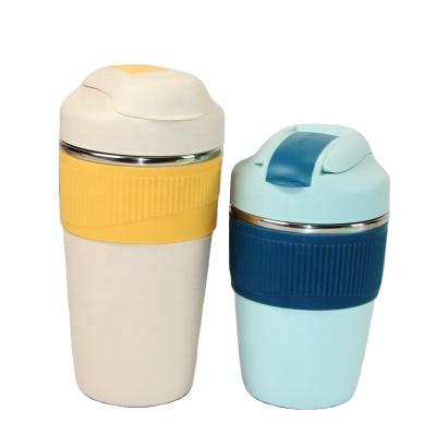 China LANG JUN's viable wholesale price insulated double wall sublimation stainless steel vacuum water bottle with screw lid and straw for sale