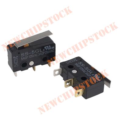 China Standard SS-5GL 3Pin SPDT Limit Switch Micro Basic Subminiature Switch Core/Snap Action Switches Hinge Lever 50gf 5A SPDT for sale