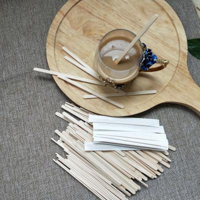 China Sustainable Disposable Round Head Burger Picks Tea And Sugar Coffee Stir Bar Wooden Stick for sale