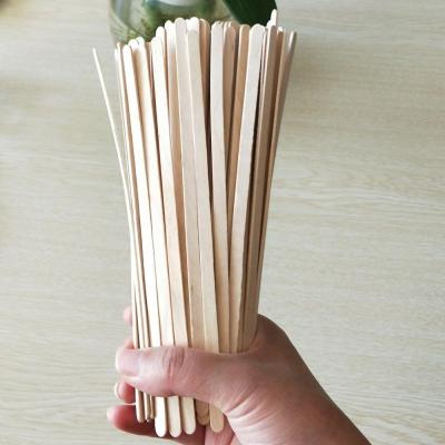 China Sustainable Disposable Coffee Stirrer Wooden Stick For Cafe / Household / Travel for sale