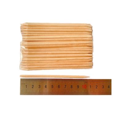 China Eco-friendly Manicure Wood Sticks For Nail Care Orange Wood Stick For Cuticle Pusher Remover for sale