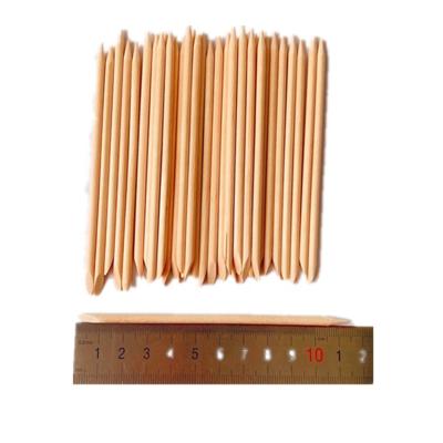 China Biodegradable and Eco-friendly Wooden Orange Sticks for Nail Cuticle Pusher Remover Nail Art Sticks 11.4CM BAG 100PCS/OPP for sale