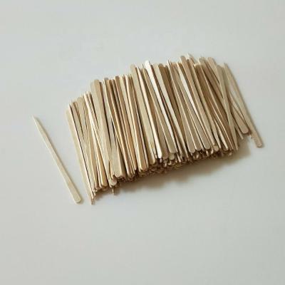 China Disposable Biodegradable Disposable Wooden Eyebrow Waxing Spatula 3.5 Inch 100pcs/bag for sale