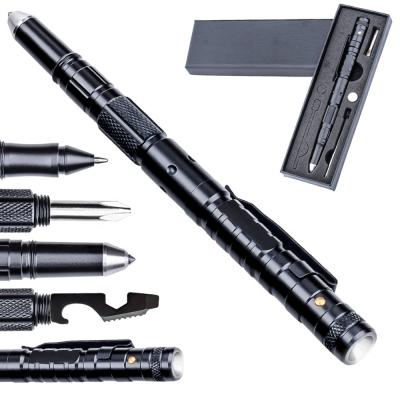 China Defense Survival Instrument All-in-1 Survival Multitool Tactical Pen for Self-Defense and Outdoor Survival with Frashlight, Glass Breaker, and Turnscrew for sale