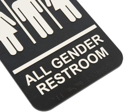 China Eco - Friendly Mens And Womens Restrooms Sign Door Signs For Offices Businesses And Restaurants for sale