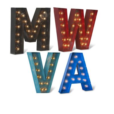 China Wholesale Led Signs Eco - Friendly Led Marquee Light Vintage Marquee Letters Light Custom Signs Up Letters for sale