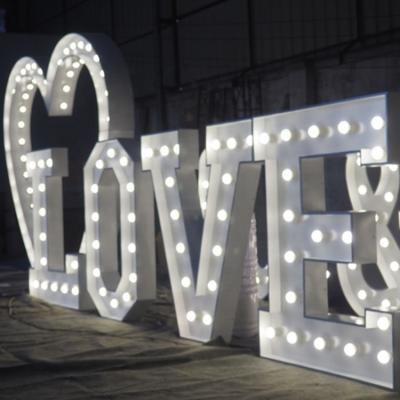 China Eco-friendly creative large led marquee letter lights for decoration (can be customized) for sale