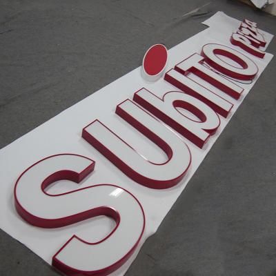 China Eco-friendly quality stainless steel sign frontlit custom outdoor sign acrylic luminous letters signs for sale