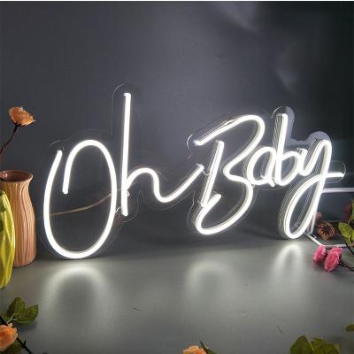 China Oh Eco-friendly Custom Baby LED Billboard Decoration Processing Modeling Electronic Signs Led Neon Signs for sale