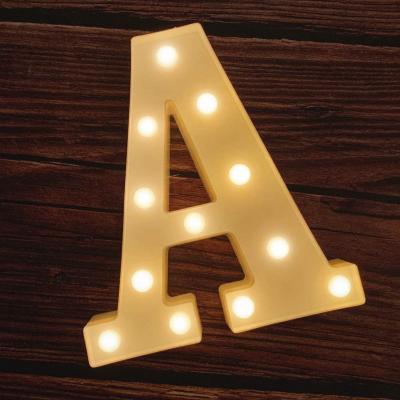 China Eco-Friendly Manufacturer Supply Led Bulb Word A Led Marquee Letter Lights Sign for sale