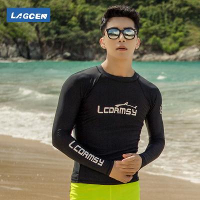 China New Design Anti-UV Mens Sun Protection Long Sleeve Wetsuit Swim Surfing Diving Shirt for sale