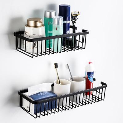 China Wall Hanging Bathroom Corner Storage Basket Storage Baskets Aluminum Rack for sale