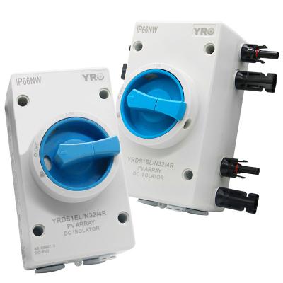 China Solar PV Isolator Switch Disconnector 1000V 4 Pole 32A DC Switch YRIS-W32/4 for sale