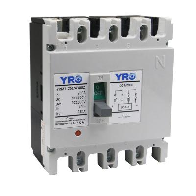 China 4 pole 200a dc mccb enclosure 250a low voltage circuit breaker device OEM YRM1-250/2300Z for sale