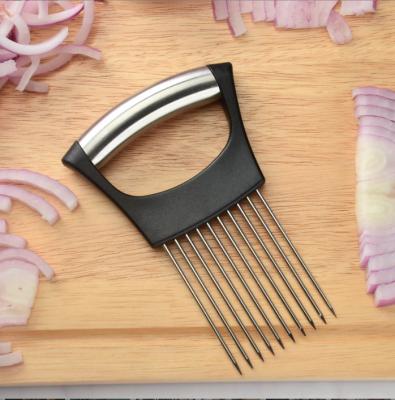 China Viable Multifunctional Loose Vegetable Slicer Kitchen Slicer Needle Meat Slicer Onion Stainless Steel Auxiliary Tool for sale