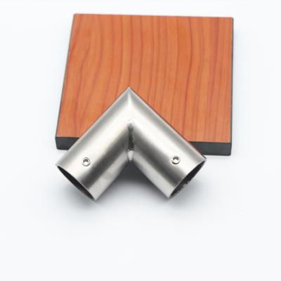 China Wooden Door Hinge Stainless Steel Shower Compartment Accessories Door Panel Pipe Holder Tube Connectors for sale