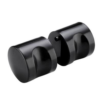 China Hotel Office Building School Mall YAJAN PVC Black Material Toilet Partition Fittings F01 Door Handle for sale