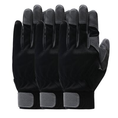 China Breathable/Comfortable Safety Work Glove For Men Women Microfiber Builder Gardening Gloves Light Duty Mechanic Glove For Construction for sale