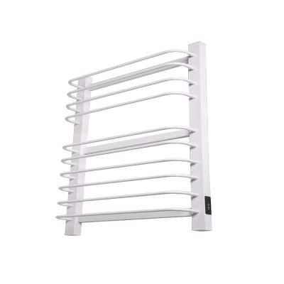 China Stainless Steel Adjustable Wall Mounted Electric Heated Towel Dryer Warmer Rack With Switch for sale