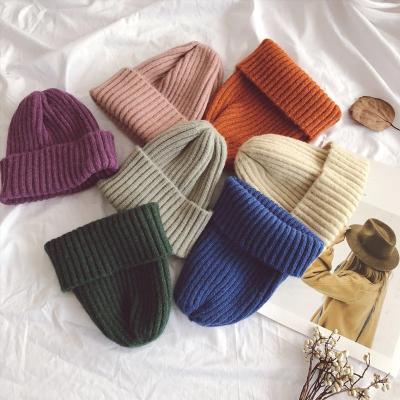 China Wholesale COMMON Baby Winter Hats For Kids Children Knitted Beanies Boys Girls Cap Cap Warm Hood Hats for sale