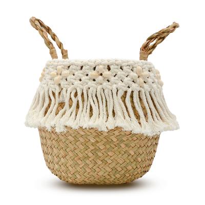 China Eco-friendly Minimalist Natural Folding Rattan Storage Basket Organizer Toy Collapside Wicker Laundry Baskets for sale