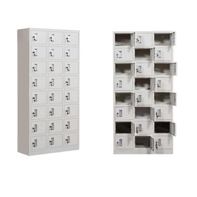 China Gray School Bedroom Gym Club Guangzhou Supplier 24 Door Metal Style Storage Cabinet Lockers for sale