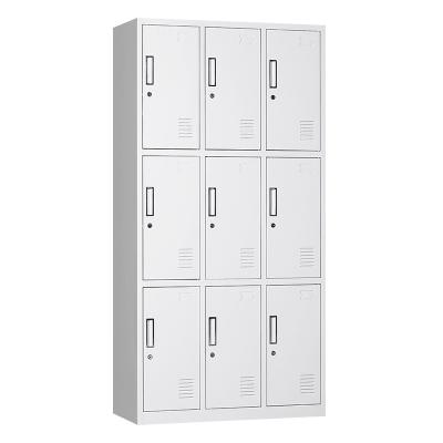 China School Bedroom Gym Club Hospital Gym Office Locker Room Employees Steel Locker for sale