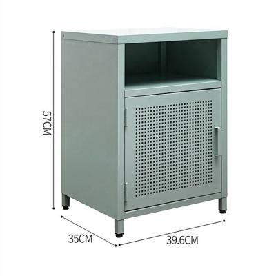 China white bedside table knocked-down furniture cheap modern steel long-lasting home small cabinets for home for sale