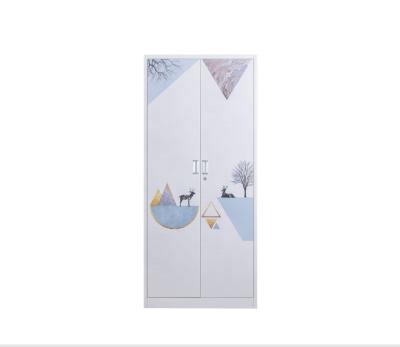 China Home Furniture Steel Metal Cold Rolled Steel Wardrobe Clothes Wardrobe Bedroom Furniture for sale