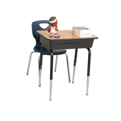 China Canada Modern Popular Single Height Adjustable School Desk And Chairs for sale