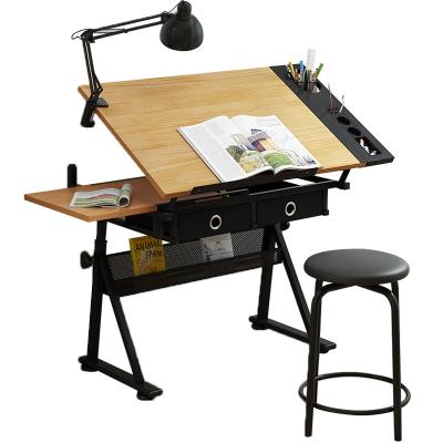 China Drafting Drawing Board Art Craft Work Rush Eisdir DT1 Desk Station with Stool and Storage Drawers for sale