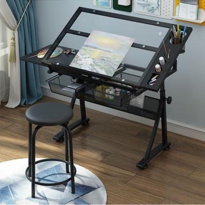 China Rush Drawing Table Art Painting Modern Lifting Glass Drafting Board for sale