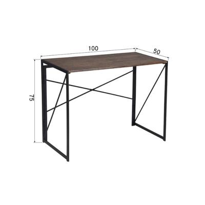 China Foldable Desk /Metal Furniture Home Office Work Folding Computer Table for sale