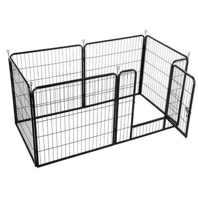 China wholesal breathable indoor suppli dog crate playpen for pet rabbits cage waist dog run metal heavy duty outdoor fence for sale