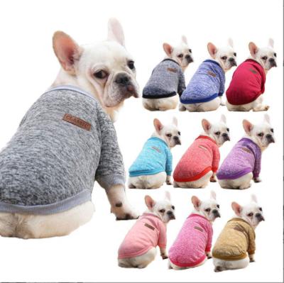 China Wholesale Stocked Interesting Dog Sweater Coat for Pug Dog and French Bulldog Spring Autumn Winter for sale