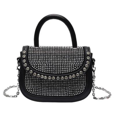 China High Quallity New high-grade bright diamond texture armpit messenger bag for women for sale