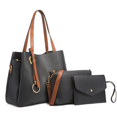 China High Quallity 2022 Hot Sale New Fashion High Capacity Child Mother Bag Three piece Set One Shoulder Oblique Span women bags handbag for sale