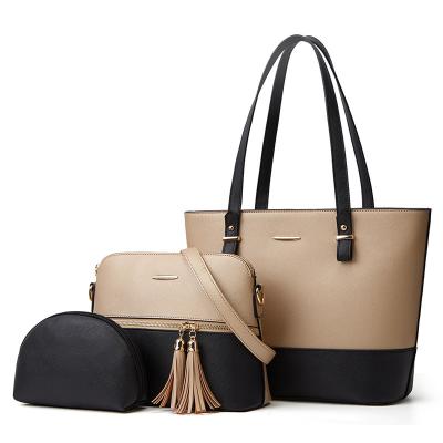 China High Quallity 2022 Cross border Hot Sale Fashion New Mother and Child Bag Three Piece Set One Shoulder Oblique Span ladies bags handbag for sale