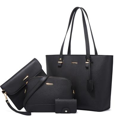 China High Quallity 2022 New Hot Sale Fashion Retro Celebrity High Capacity Mother and Child Bag Four Piece Skew Span ladies bags handbag for sale