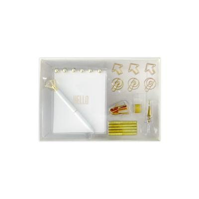 China Gason 2019 Promotion Gift Gold Stationery Kit School Office Supplies Stationery Sets 18 Gift Items Office Supplies for sale