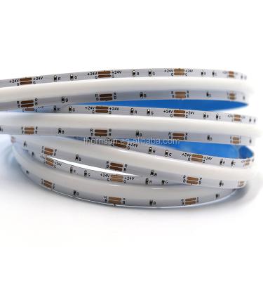 China LANDSCAPE New Arrival COB RGB Led Strip Light 3 Years Warranty 840Leds/M 24V Flexible RGB Led Strip for sale