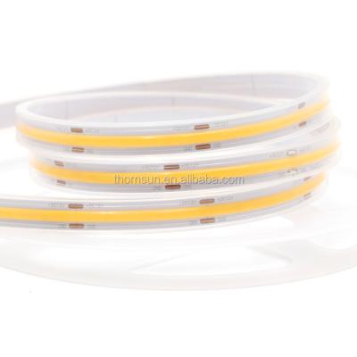 China Theme park cable fcob cob led strip 24v 480LEDS 8mm width pcb fcob cob led strip light for sale