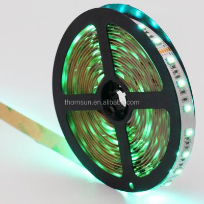 China LANDSCAPE Drop Ship 5050 RGBWW (2800k-11000k) 12v 24v 5in1 Cable Led Strip 60leds/m White/Black PCB Led Strip for sale