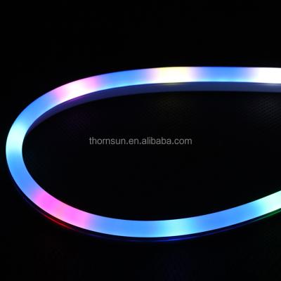 China Theme park led flex 12v led strip ws2818 60leds pixel rgb outdoor neon flex for sale