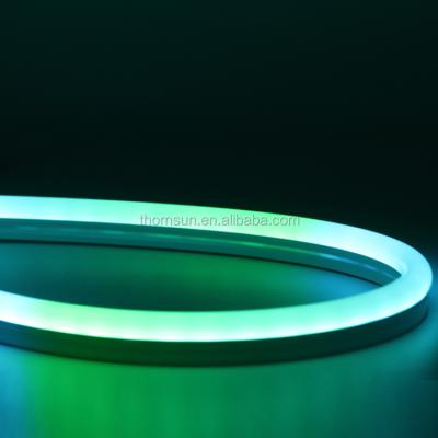 China theme park neon light ws2812b sk6812 apa102 rgb 10*23mm led neon strip 5m for sale