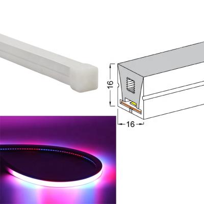 China 12v theme park accessible silicon rgb ws2815 60led individually flexible led strip light for sale