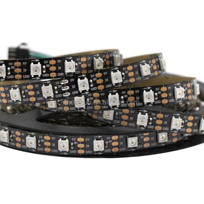 China Theme park accessible silicon rgb 5v ws2812 60led individually flexible led strip light for sale