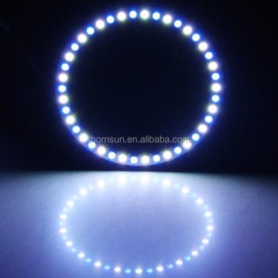 China Garden Digital color car led headlight ws2812 custom size led circle ring light for sale